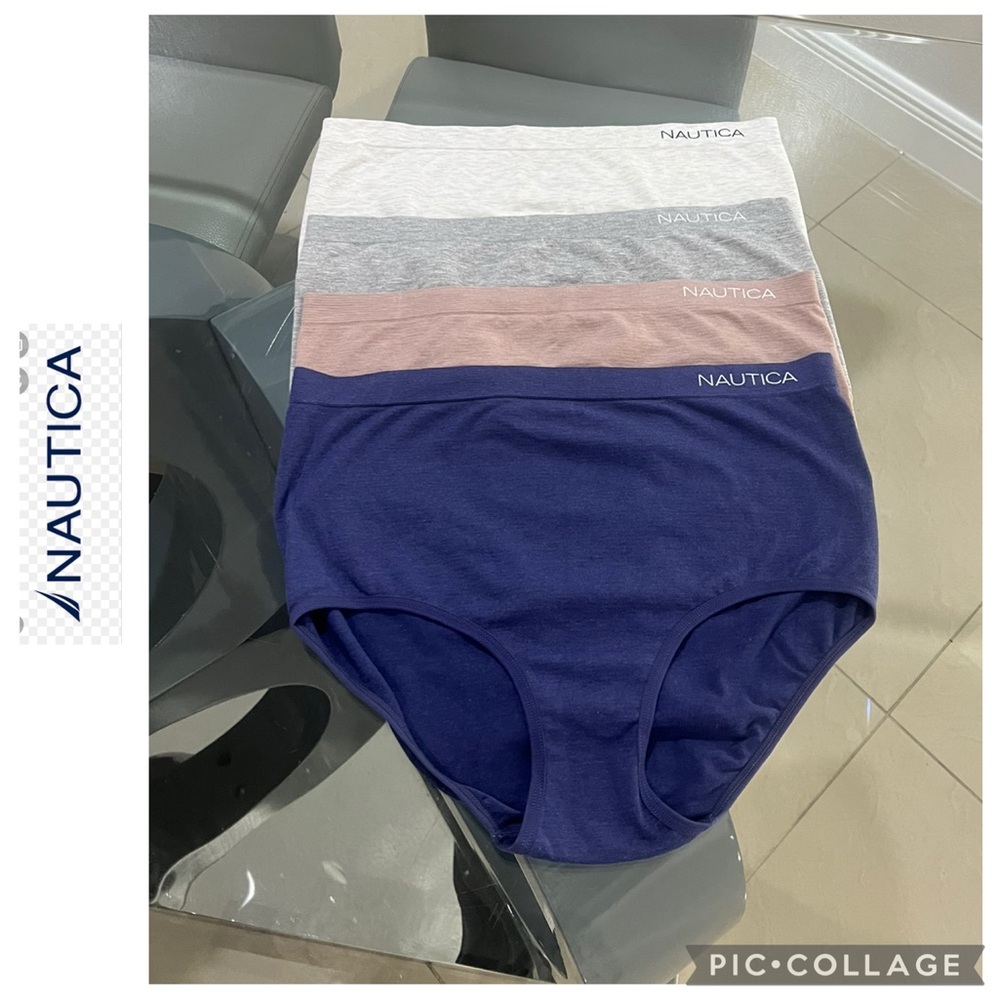 NWOT Nautica Womens Seamless high waisted Brief, 4-pack size 2XL